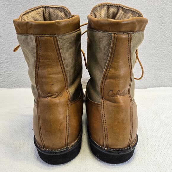 Danner Sierra x Cabelas Boots Mens 10 Leather Canvas Hunting Tan Vibram Sole USA main image 8